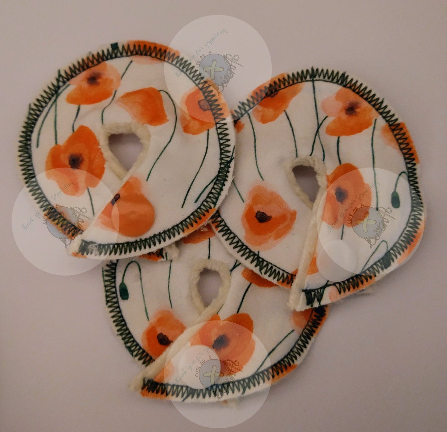 Poppies Tubie Pads- Set of 3