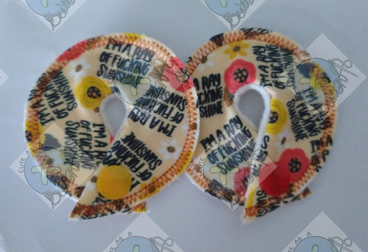 Sweary Sunshine Tubie Pads- Set of 2