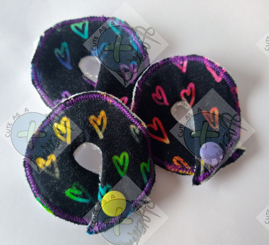 Neon Heart Tubie Pads- Set of 3