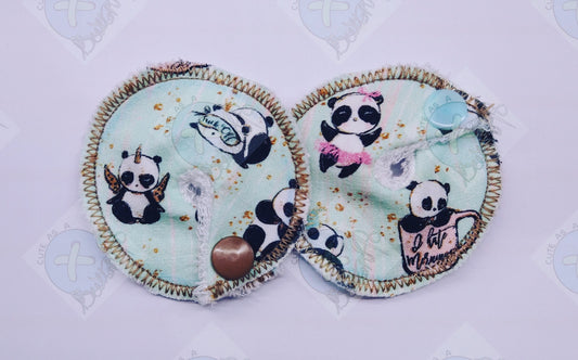 Sweary Panda Tubie Pads- Set of 2