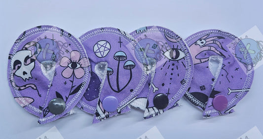 PEG tube/G tube/J tube/MICKEY button/SPC tubie pads Witchy- Set of 4