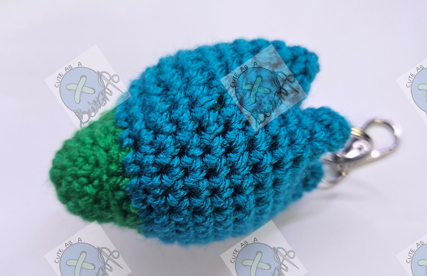 Crocheted tulip keyring